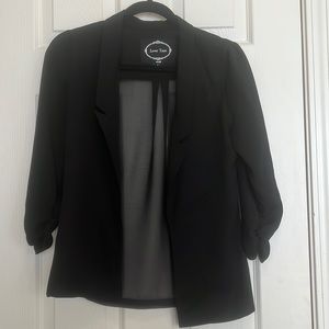 Semi sheer blazer